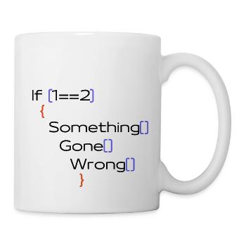 Programmer Joke Funny Gift PC Saying - Mug - white - Right
