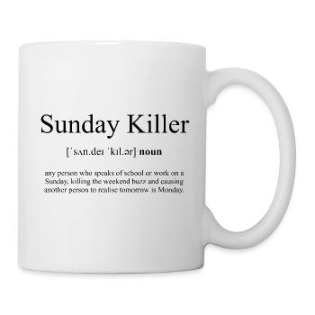 Sunday Killer Definition Dictionary - Mug - white - Right