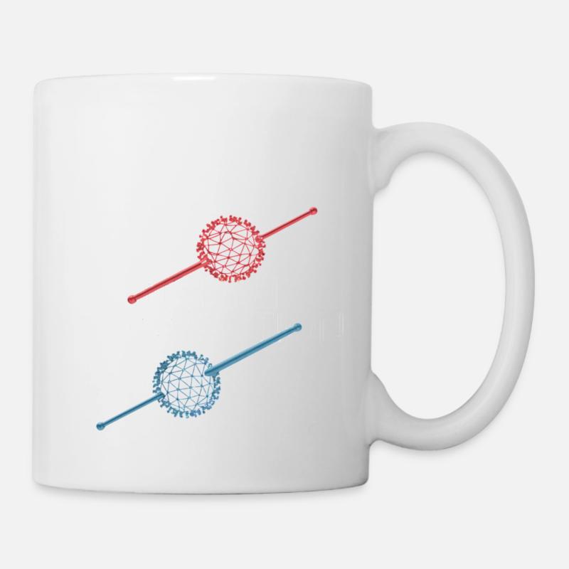 Connexion instantanée Conception d’art géométrique - Mug blanc - blanc