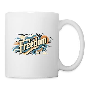 Liberté - Mug blanc - blanc - Droite