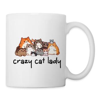 crazycatlady - Tasse - Weiß - Rechts