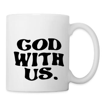 Que Dieu soit avec nous - Mug blanc - blanc - Droite