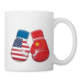 USA vs China - Mug - white - Right