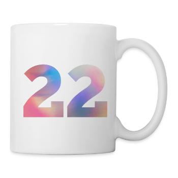 Colorful Number 22 - Mug - white - Right