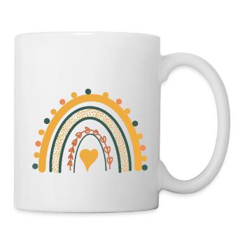 Rainbow Boho Print Abstract Rainbow - Mug - white - Right