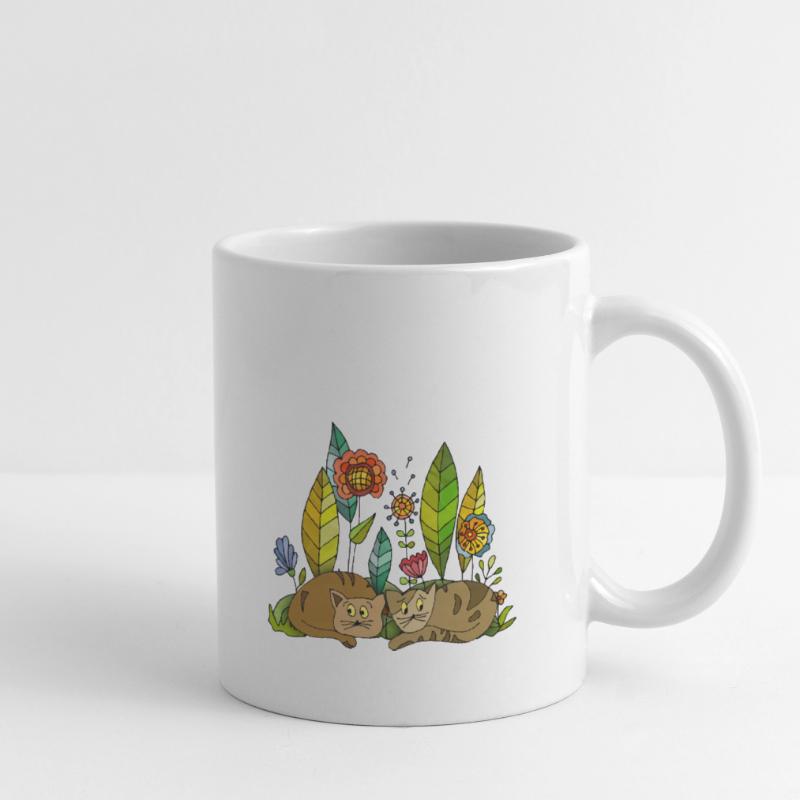 Chats Mug blanc
