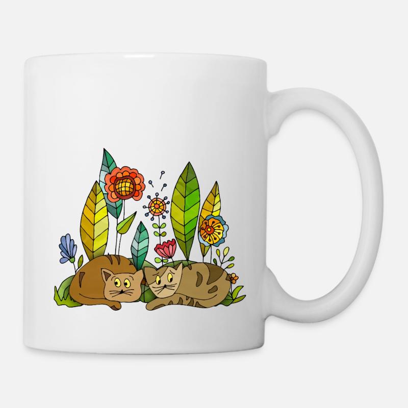 Chats - Mug blanc - blanc