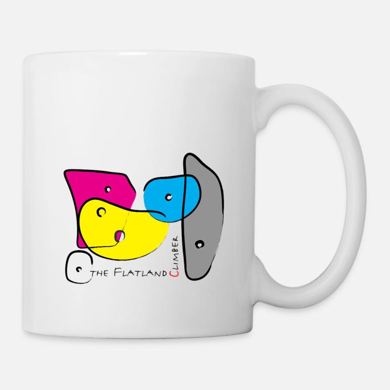 Poignées d’escalade de bloc couleur 3 - Mug blanc - blanc