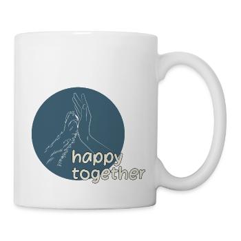 happy together - Freunde für immer - Tasse - Weiß - Rechts