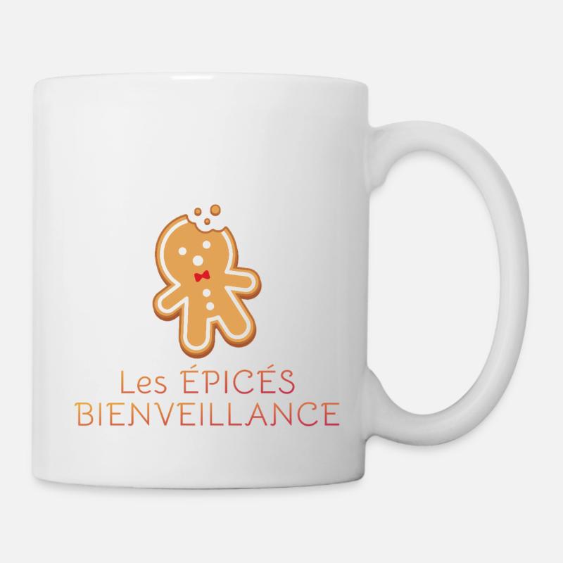 logo transparent les épicés Bienveillance - Mug blanc - blanc