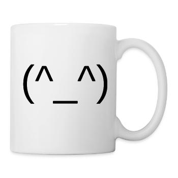 Gesicht - Tasse - Weiß - Rechts