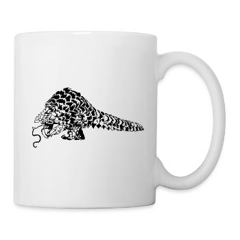 Pangolin Schuppentier - Tasse - Weiß - Rechts