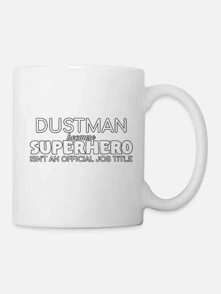 Dustman Superhero - Tasse - Weiß