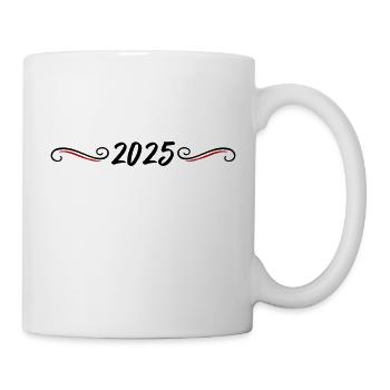 Ornement de l’année 2025 - Mug blanc - blanc - Droite