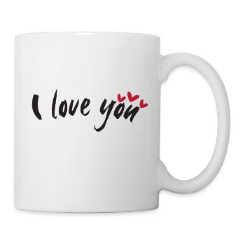 i love you - Tasse - Weiß - Rechts