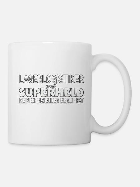 Lagerlogistiker Superheld - Tasse - Weiß
