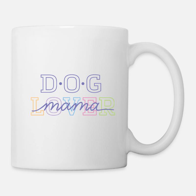 Amoureuse des chiens et maman - Mug blanc - blanc
