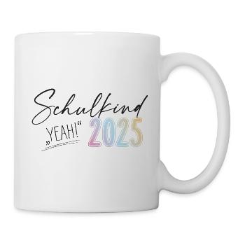 Schulkind 2025 - Yeah! - Tasse - Weiß - Rechts