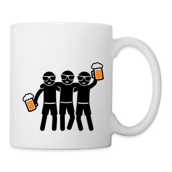 Party Team Bier Gruppe - Tasse - Weiß - Rechts