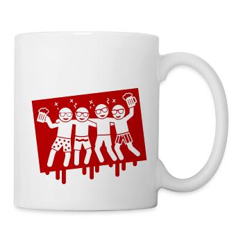 Party Urlaub Strand Saufen - Tasse - Weiß - Rechts