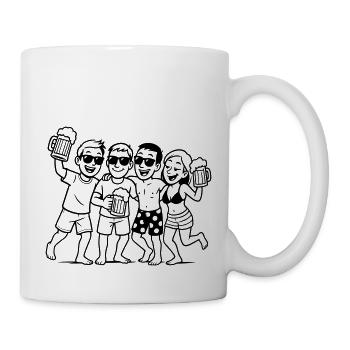 Party Crew Beer Vacation - Mug - white - Right