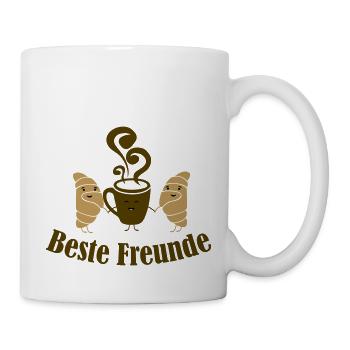 Croissant Café - Mug blanc - blanc - Droite