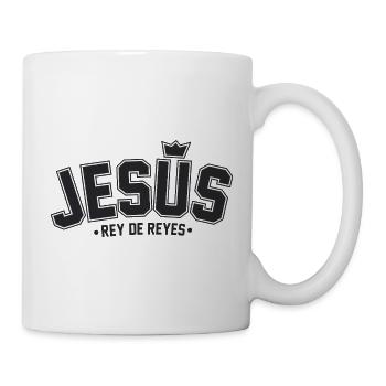Jesus with a Crown of Kings design - Mug - white - Right
