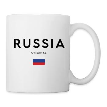 Russian pride, minimalist sleek design - Mug - white - Right
