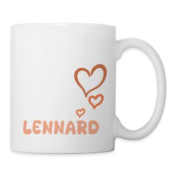 Geschenk für Lennard - Tasse - Weiß - Rechts