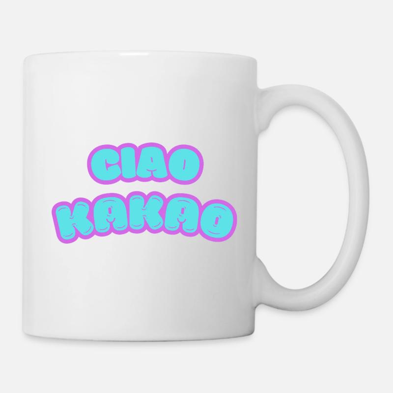 Freches Graffiti-Design mit Pastellfarben - Tasse - Weiß