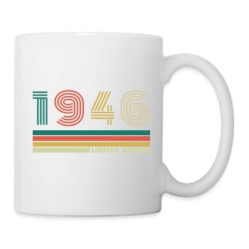 80 Jahre 1946 Vintage Retro Jubiläum - Tasse - Weiß - Rechts