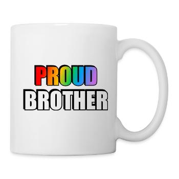 Fier frère LGBT Pride Rainbow - Mug blanc - blanc - Droite