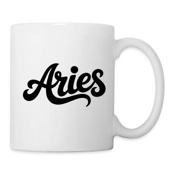 Widder - Sternzeichen Design - Tasse - Weiß - Rechts