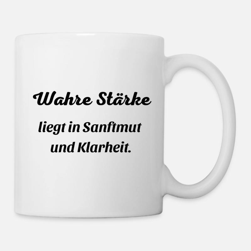Wahre_Staerke - Tasse - Weiß