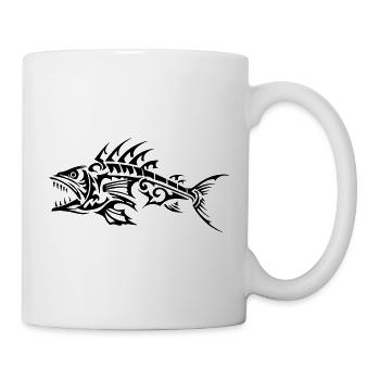 Fish Tribal Bones - Mug - white - Right