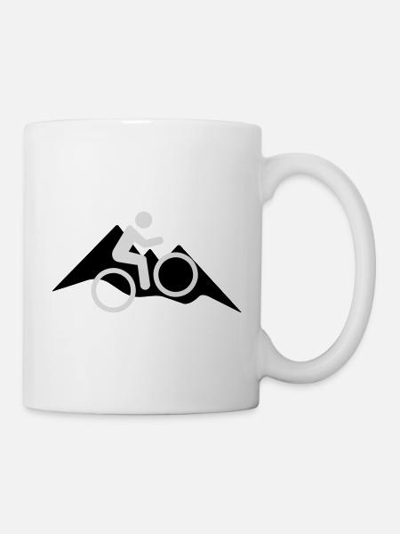 MTB / Mountain Bike / Bike / Mountains - Mug - white