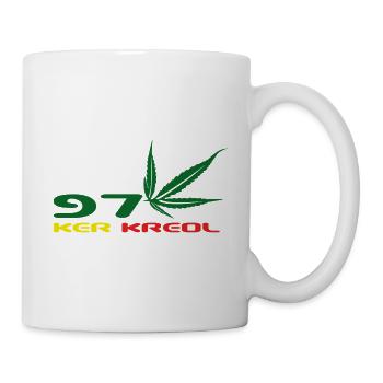 Design Cannabis Leaf Afrika - Tasse - Weiß - Rechts