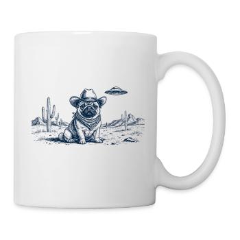 Cowboy Pug - Mug - white - Right