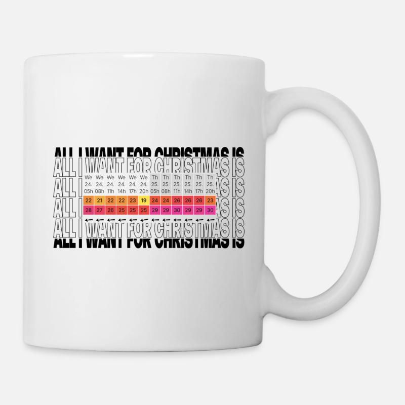 All I Want for Christmas is Wind - Kite / Surf  - Tasse - Weiß