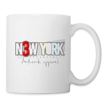 Urban NYC Skyline Abstract Design - Mug - white - Right