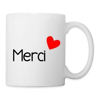 THANK YOU. THANKS. ANNIVERSARY. BIRTH. RETIREMENT. - Mug - white - Right