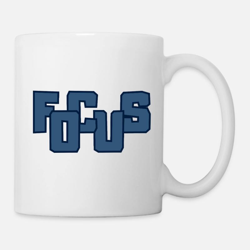 Fools Bold Block-Beschriftung - Tasse - Weiß