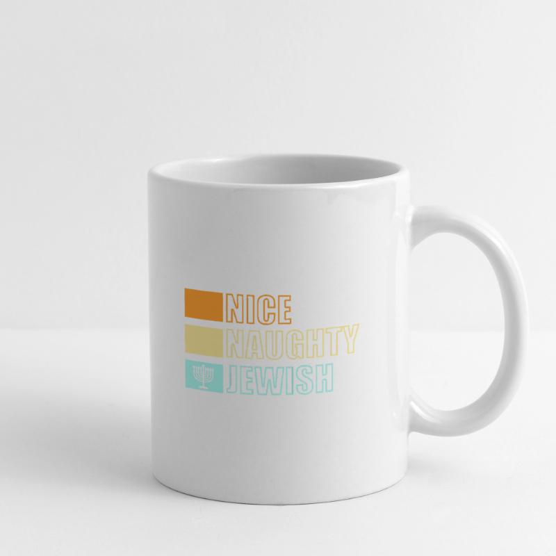Hanoukka Hanoukka Hanoucca Mug blanc