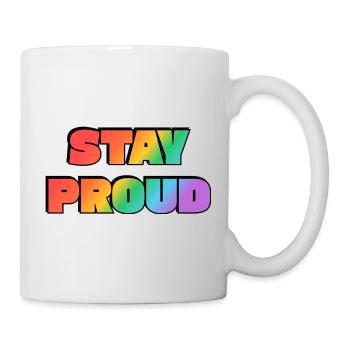 Stay Proud Rainbow Gradient - Mug - white - Right