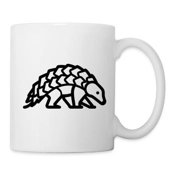 Schuppentier - Tasse - Weiß - Rechts
