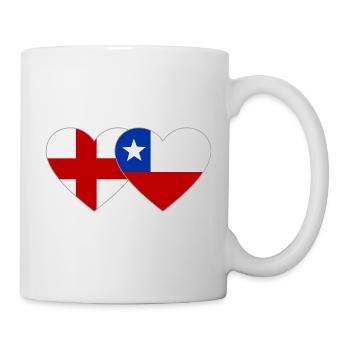 Schweden Chile Flagge Herz - Tasse - Weiß - Rechts