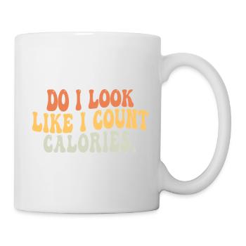 Est-ce que j’ai l’air de compter les calories Foodies gourmand - Mug blanc - blanc - Droite