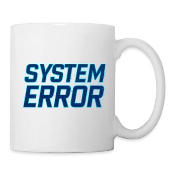 Systemfehler Glitch Design - Tasse - Weiß - Rechts