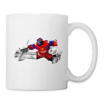 eishockey torwart - Mug - white - Right