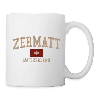 Zermatt Swiss Textured Logo - Mug - white - Right